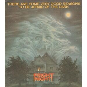 Vintage 1986 Fright Night Print Ad Horror Movie VHS Beta LaserDisc Retro Decor